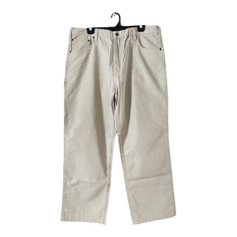 Dakota Carpenter Pants Mens Size 38x30 Tan Canvas Cotton BNWT Workwear
